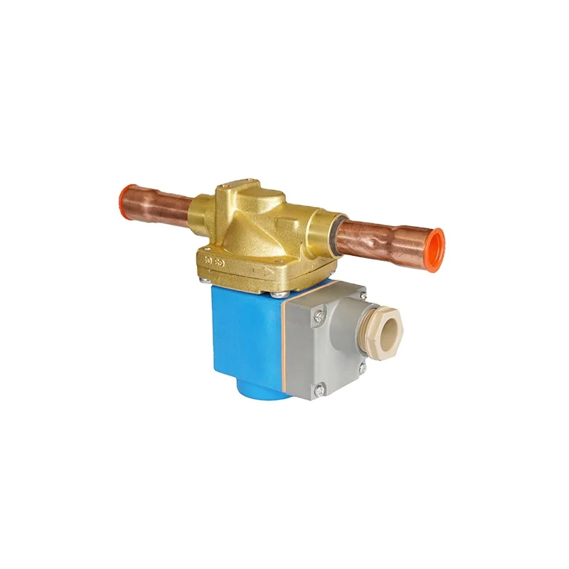 Green Rain High Quality Diaphragm Solenoid Valve 1/2 5/8 ODF Solder SAE Flare for Air Conditioning