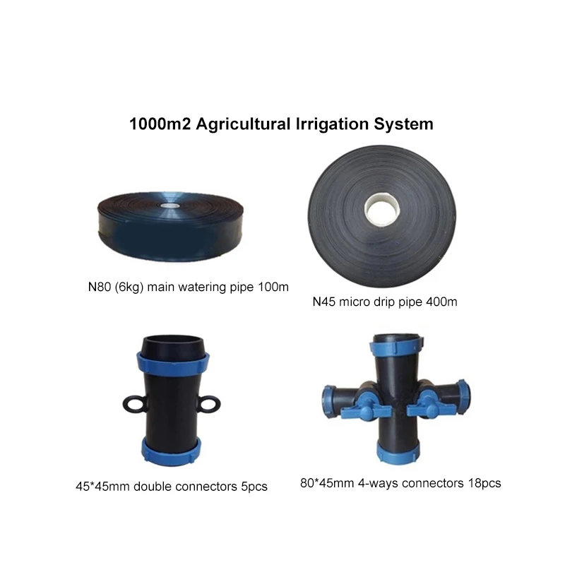 800sqm 1000sqm 1800sqm Popular Plant Growing Agricultural Drip Pipe Irrigation System for Sale