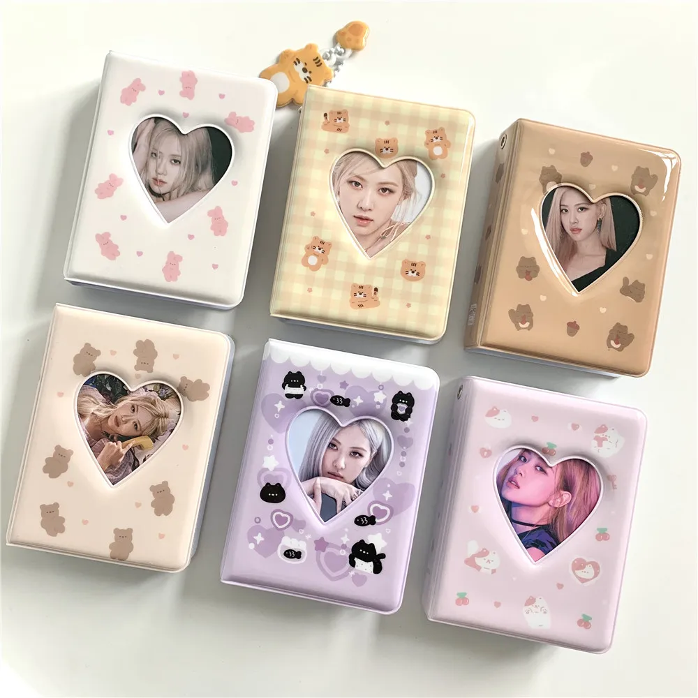 Ins Cute Tiger  Cat Bear  3-inch Polaroid Mini Album Star Chasing Album  Small Card Collection