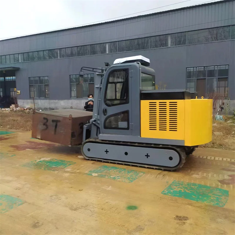 China Design Wholesale 3 Ton Crawler Forklift New Forklifts 3 Tons Hydraulic Cummins Crawler Forklift
