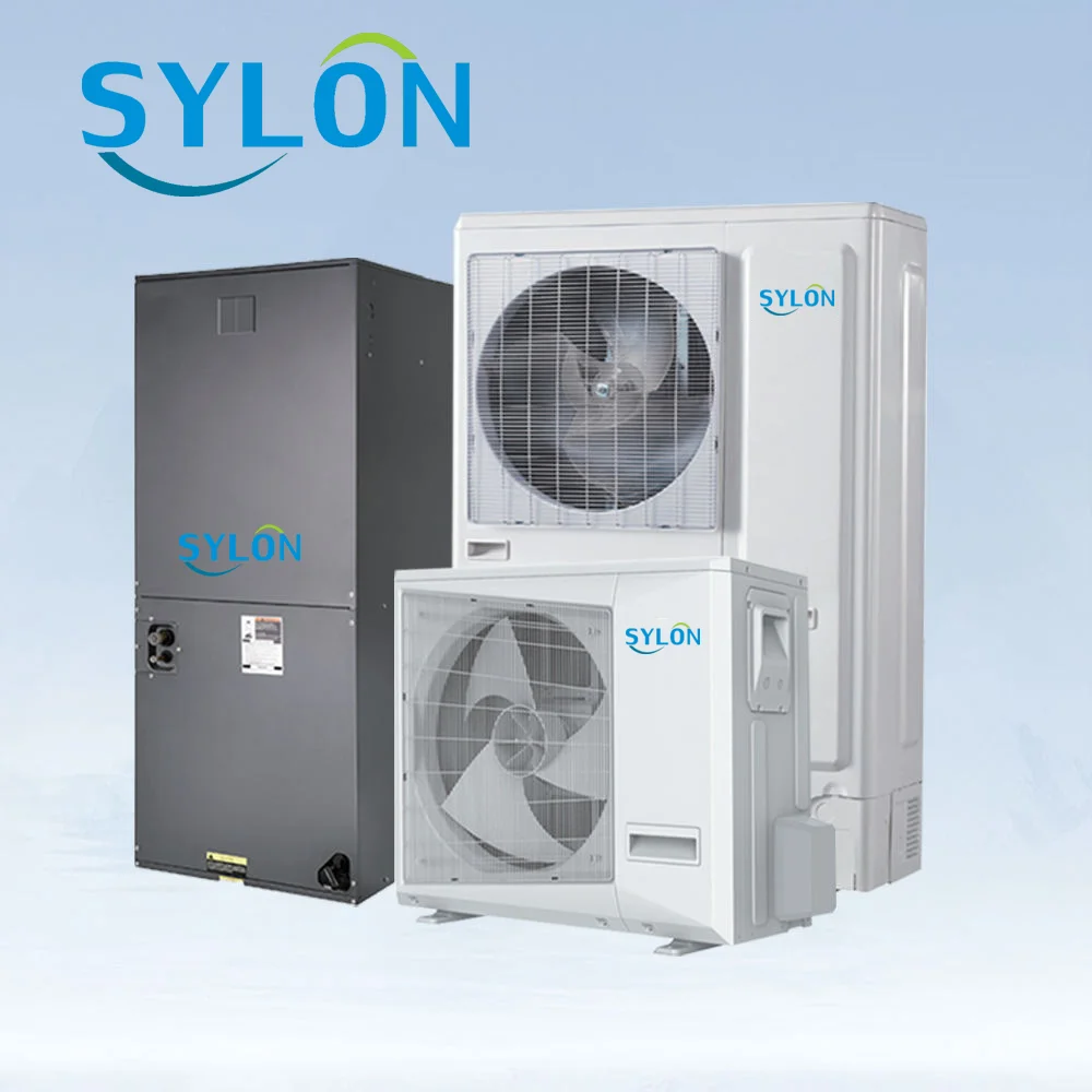 Sylon Twin-rotary DC Inverter 18 Seer R410A 2 TON 3 TON 4 TON 5 TON Heat Pump Air Handler for North American