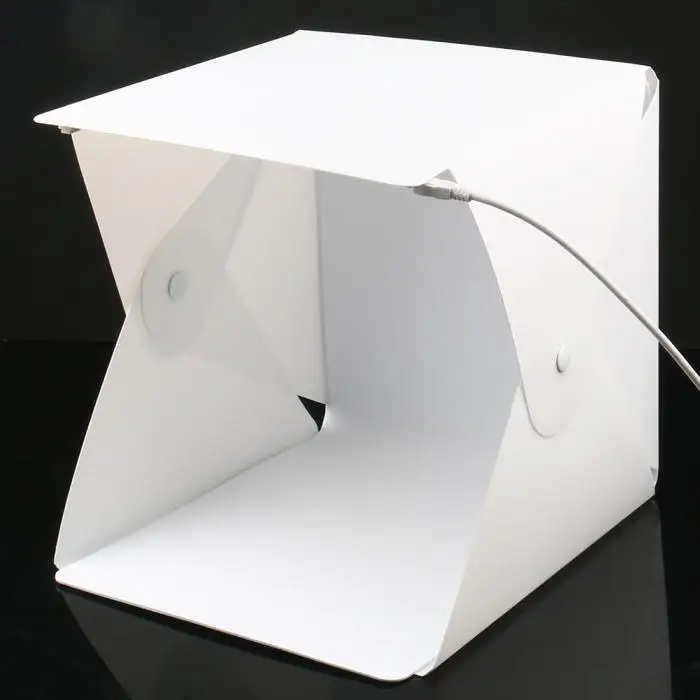 20cm mini Studio Photography Studio Lightbox Room Box Tabletop Shooting Tent Photo Background LED Lightbox