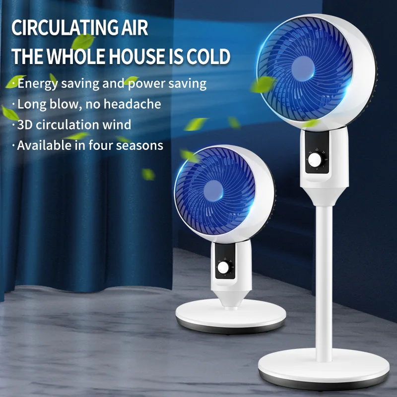 Folding Pedestal Fan Standing Cooling Fans with Fan Stand