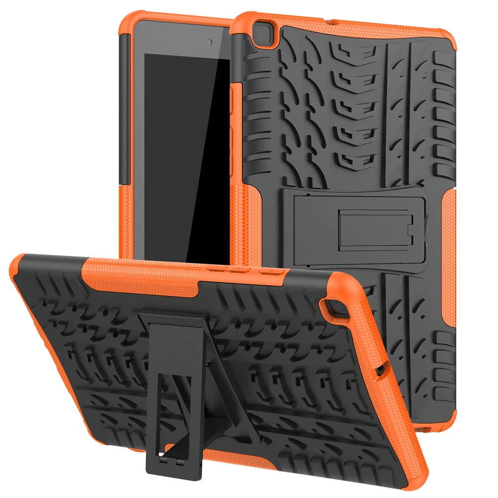 Hybrid Rubber Armor Kickstand Silicone Tablet Case for Samsung Galaxy Tab A A8 2019 8.0 SM-T290 Kids Shockproof Rugged Cover