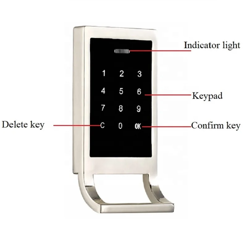 Gym fitness smart card keypad sauna cabinet lock electronic password sauna lock with wristband card rfid digital gym locker lock