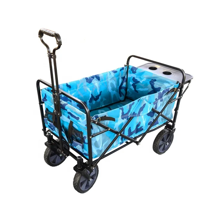  Отиа тележка сброса Heavy Duty колеса садовый складной Открытый ручной тележки общего назначения Wagon пляж