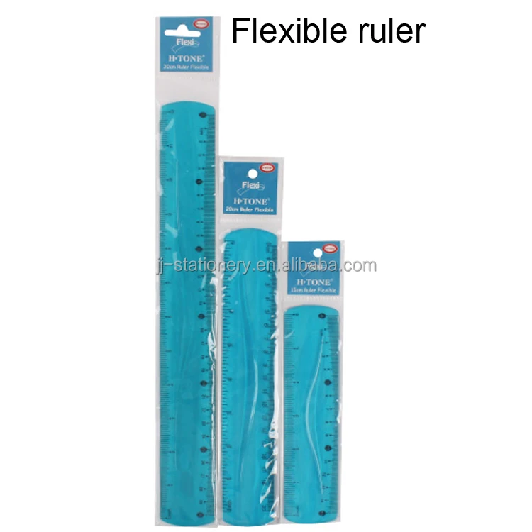 Premium Quality Custom Logo Wholesale 15CM&20&30cm Ultra Flexible Ruler for School Stationery Supplies Kids 1pc Rule