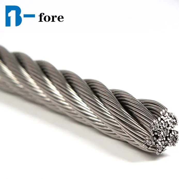 
7x19 7x7 1x19 sus 316 Stainless Steel wire rope 