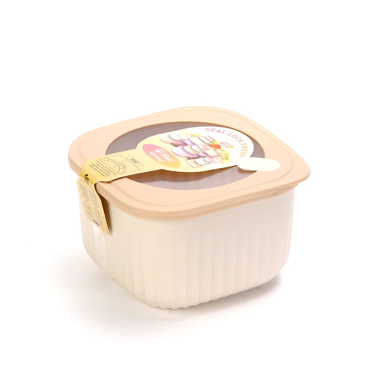 Factory Direct Sale PP High Capacity Food Keeping Fresh Box 4 PCS/Set Kitchen Airtight Food  Container