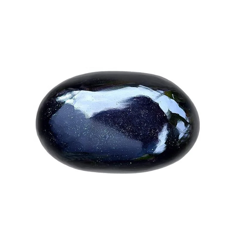 Black Obsidian Palm Stone for Reiki Crystal | Pocket stone