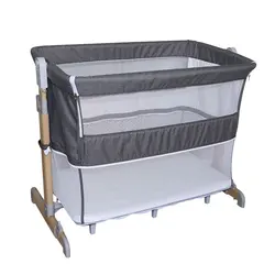 Hot Selling New Design Professional Manufacture Cheap Crib Baby Swing Cradle Drop Side For Baby hospital bedroom
