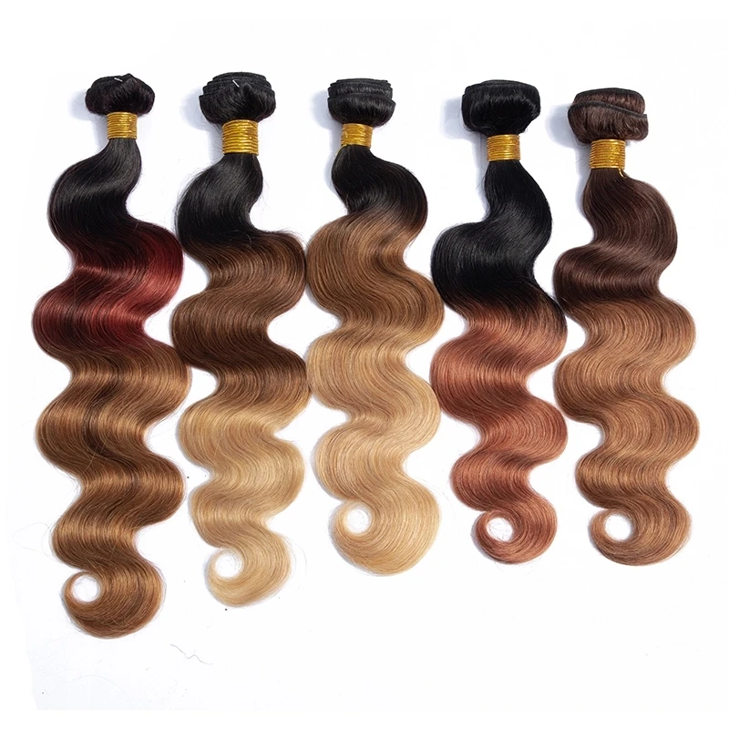 body wave piano P 4/27 Human Hair Bundles Highlight Virgin mink brazilian human hair weaves bundles