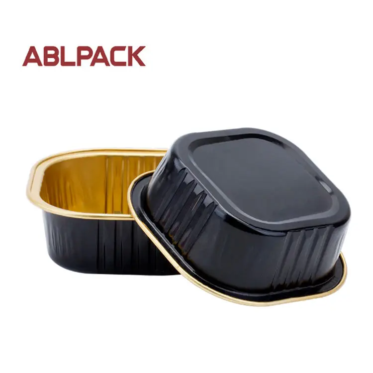 Factory supply Custom 50ml Foil Containers Aluminum Baking Egg Tart Pudding Aluminium Foil Food Containers For Airline
