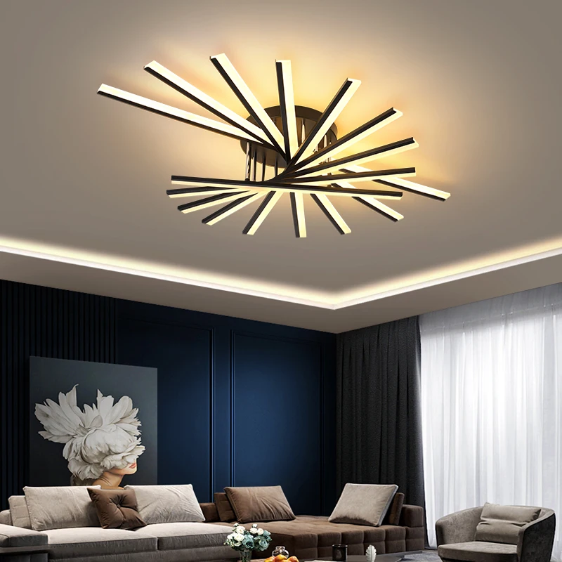 2024 Modern Simple Unique Creative Design Overhead Lighting Living Room Hotel Lamp Bedroom Chandelier Home Decoration