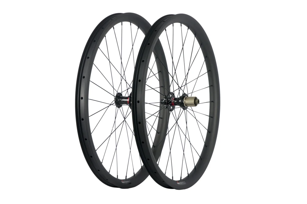 TB2237 29ER Thru-axle MTB Bike 35mm Width Carbon Wheels 25mm Depth Mountain Bike Carbon Wheelset Hookless Novatec 771-772 Hub