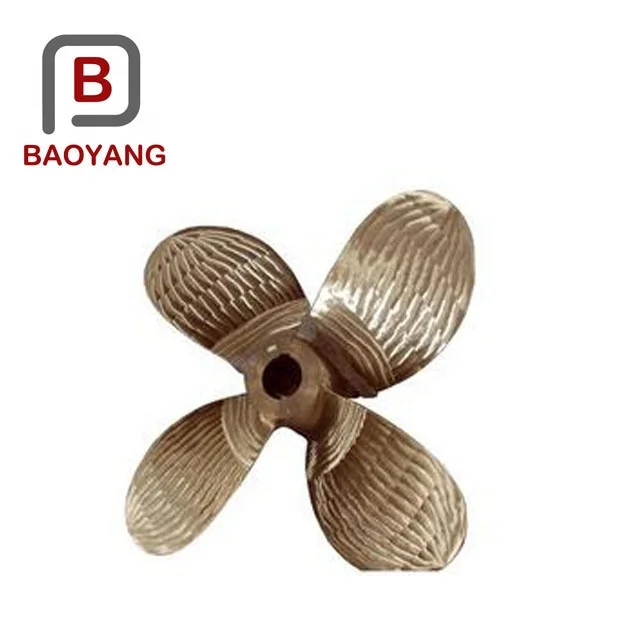 Custom high speed bronze 4 blade marine propeller