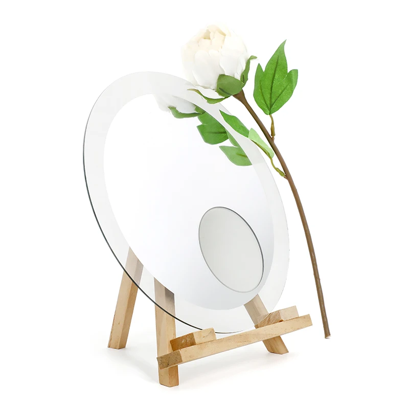 Durable High Reflective Concave Magnifying Mirror Glass Sheet Magnifying Make Up Mirror 2X 5X 7X 10X