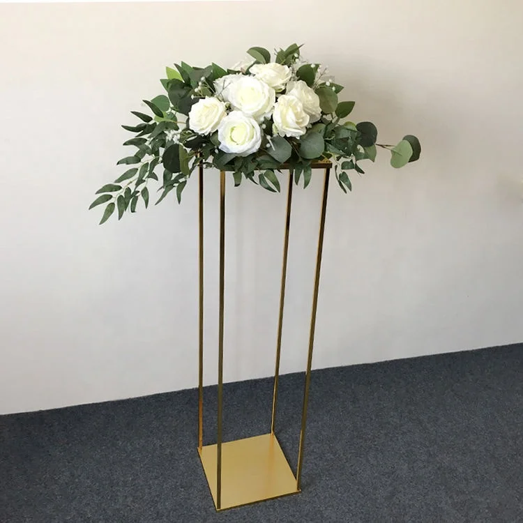 Tables Decoration Flowers Rack Vase Gold Tall Metal Flower Stand For Weddings Party Centerpiece