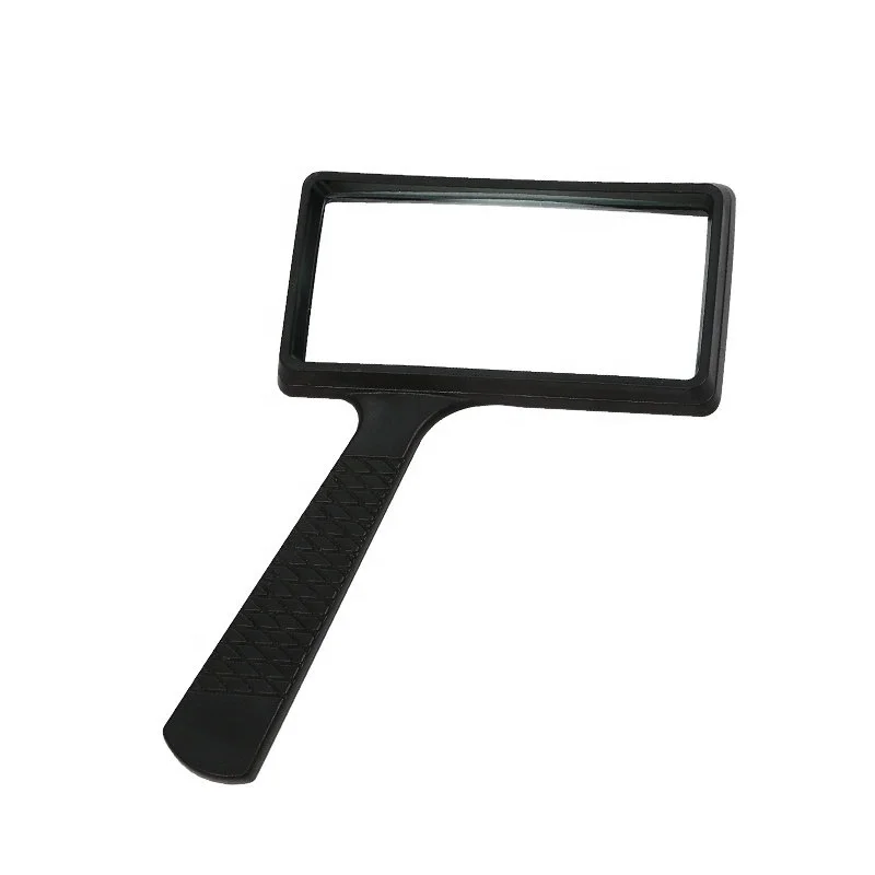 Custom oem china MG84026 square lens magnifying glass high quality handheld magnifier