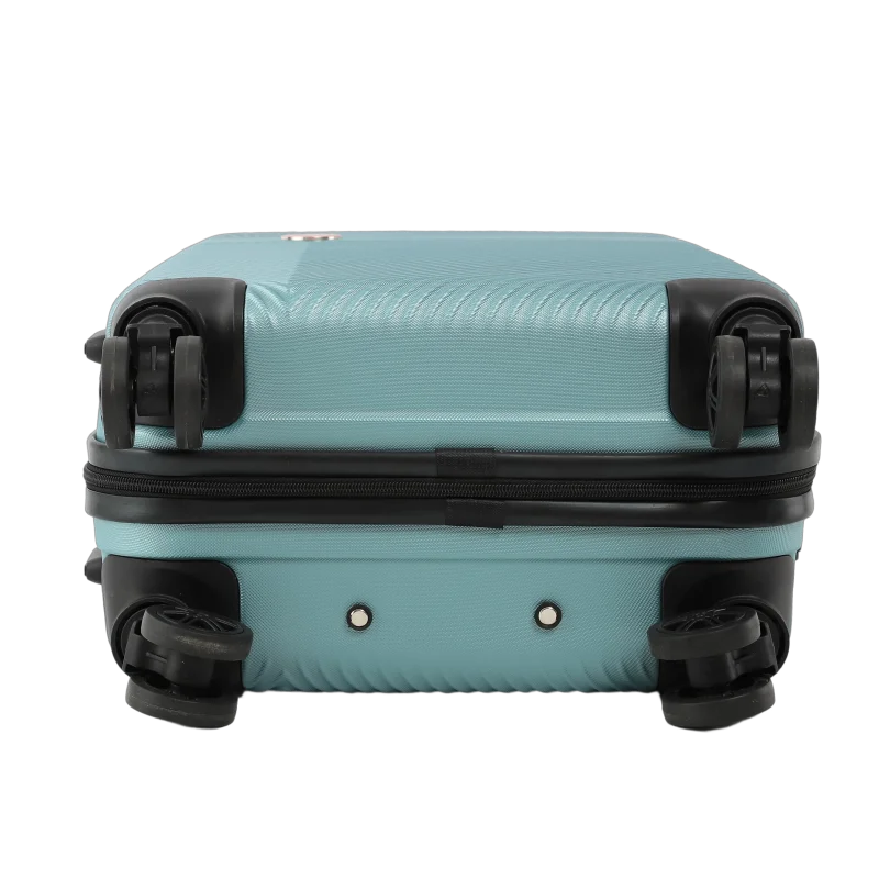 China Quality Tsa Lock Durable Lightweight Suitcase Cross Stripe ABS 3 Piece Luggage Set for sale