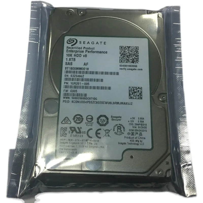 Seagate ST1800MM0129/0018 1,8 T 2,5-дюймовый 10 k sas 12 GB серверный жесткий диск