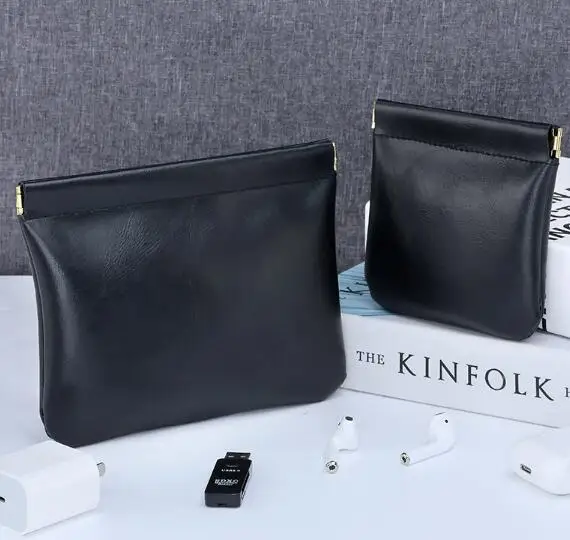 Soft PU leather jewelry pouch jewelry bag small cosmetic bag for travel