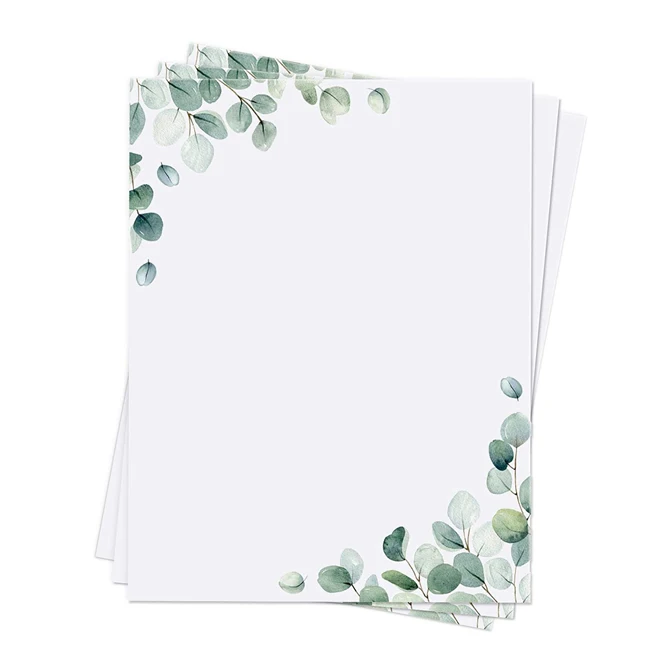 Custom A4 A5 company letterhead with logo and envelope paper printing