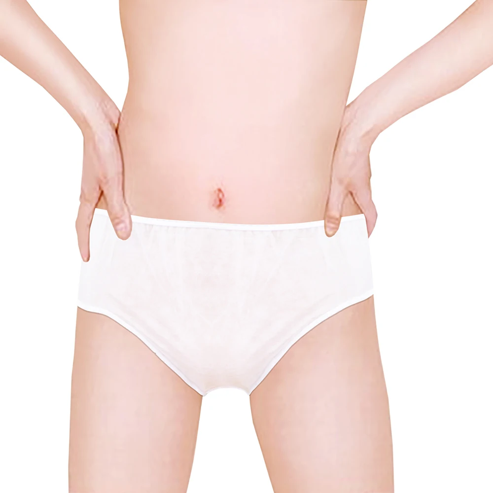 Plus Size customizable print 100% Cotton menstrual Thong Bikini postpartum underwear maternity pants disposable panty for wome