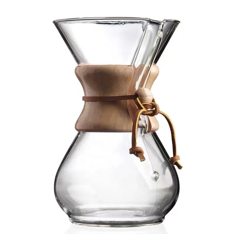Special Insulated Double Wall Glass Cork Pour Over Coffee Maker Set With Reusable Stainless Drip Hand Made Kettle
