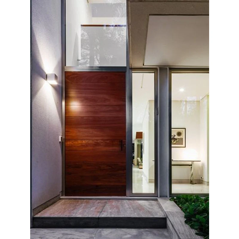 
Factory Direct Price Timber Solid Wood Exterior House Front Entry Wood Pivot Door Prices 