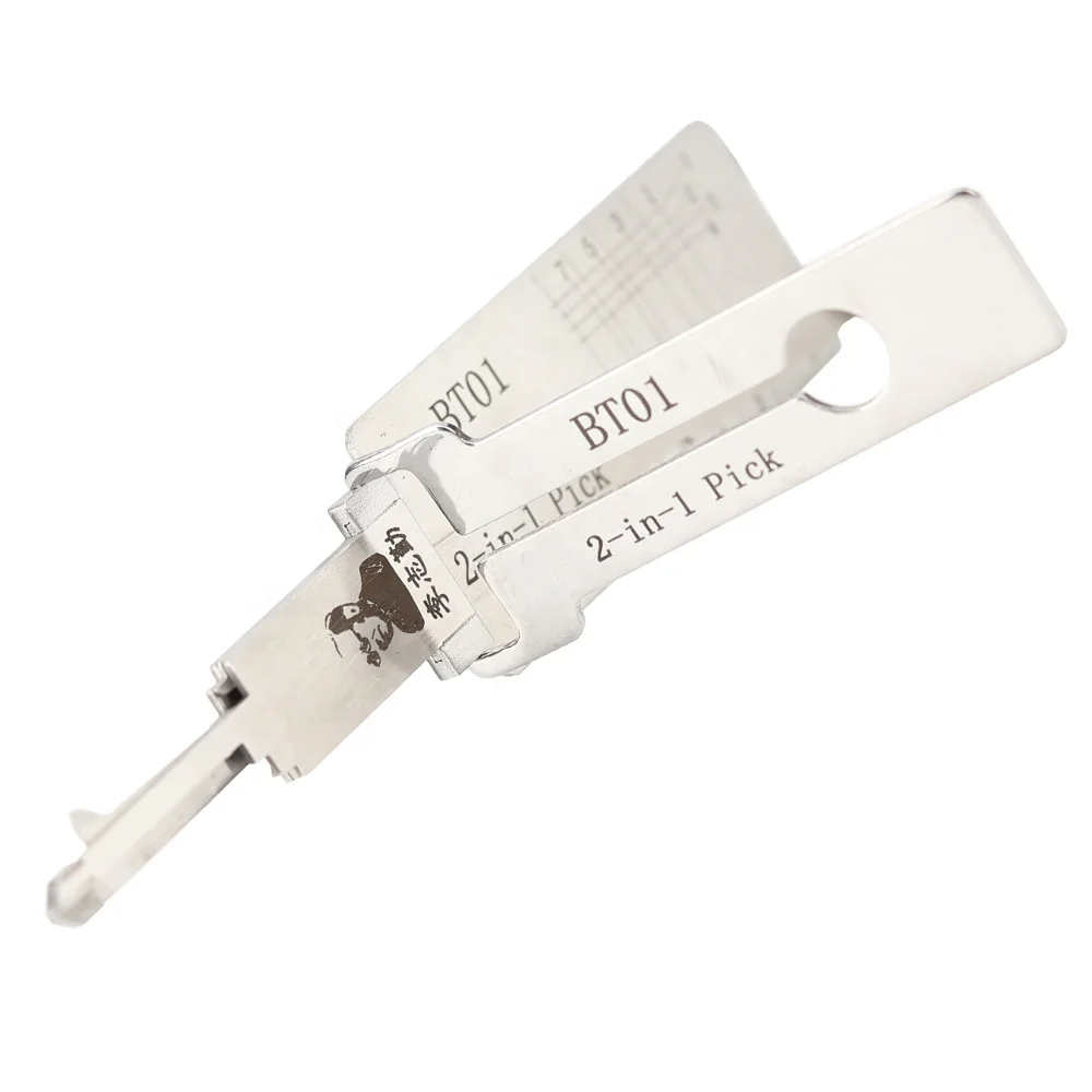 Lishi BT01 2 in 1 Car Door Lock Pick and Decoder Lock Pick Sets For Pentium B70.B50 locksmith tools Lishi BT01 2 in 1 Pick