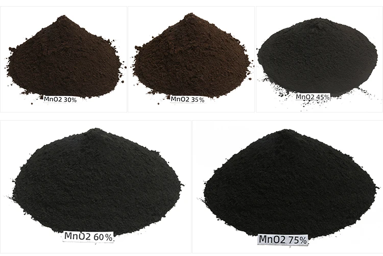 CAS NO 1313-13-9 Glass industry decolorizing agent   Manganese Dioxide Powder  100-200 mesh MnO2  75%