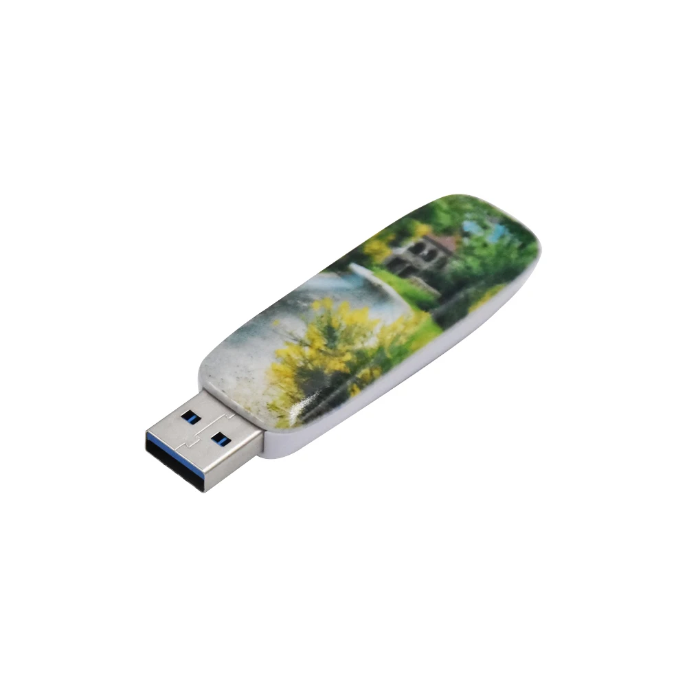 High Speed USB 3.0 Full Color Printing Plastic Pendrive 8GB 16GB 32GB 64GB 128GB USB Flash Drives Custom USB