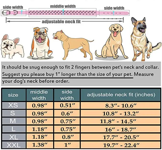 Amazon hot sale PU leather dog collar customized rivet collar for pet dog