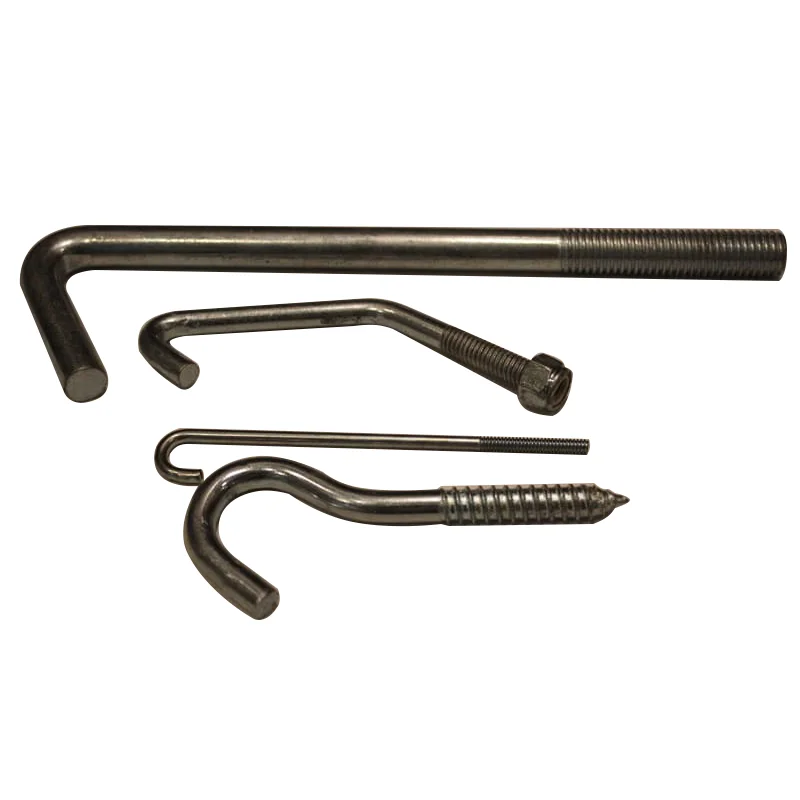 Custom machining roofing eye J L hook bolt