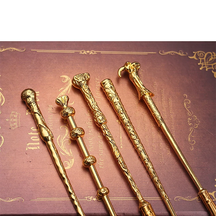 Wholesale Japanese Cartoon Magical World Harry Metal Cosmetic Beauty Tool 5pcs Eye Shadow Makeup Brush Set