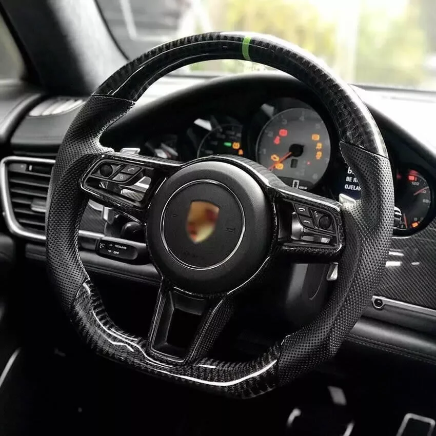 Для Porsche 911 971 996 987 997 из натурального углеродного волокна руль для Cayenne MACAN Panamera