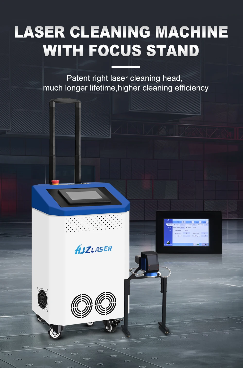 high precision cleaning Luggage Type laser cleaning machine Portable Pull Rod Luggage Box Trolley Suitcase Trunk