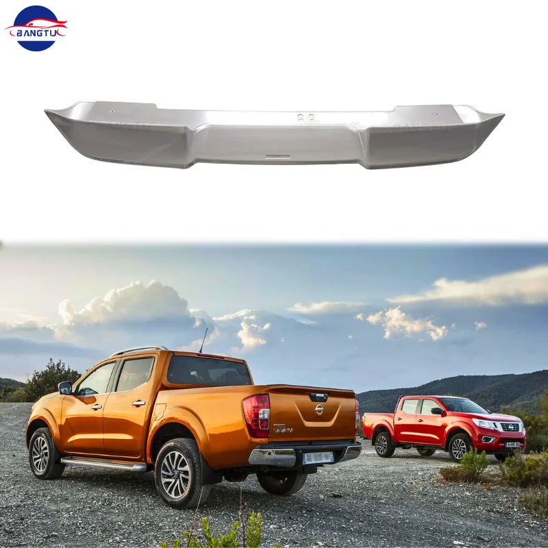 Car Spoiler For Navara NP300 2015+ Car Accessories Roof Spoiler Replacement Unpainted Nissan NP300 ABS Pick Up Rear Spoiler