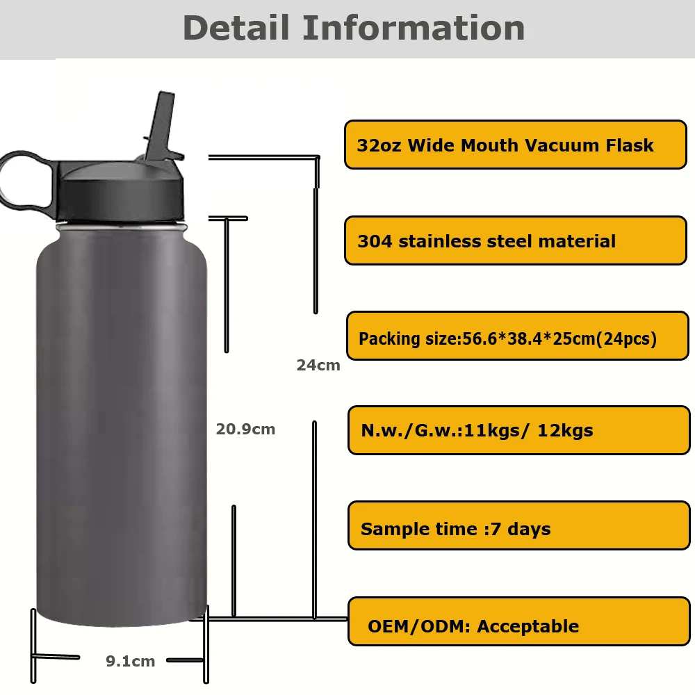 128oz 87oz 64oz Stainless Steel Double Wall Insulated Thermal Jug Outdoor Ice Cold One Gallon Beer Growler