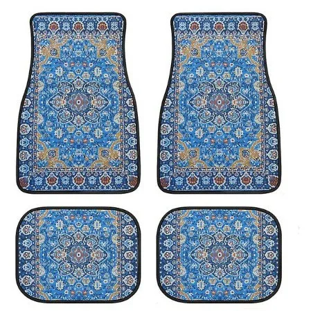 Retro Bohemian style car floor mat carpet four-piece set of dirt-resistant floor mat wholesale
