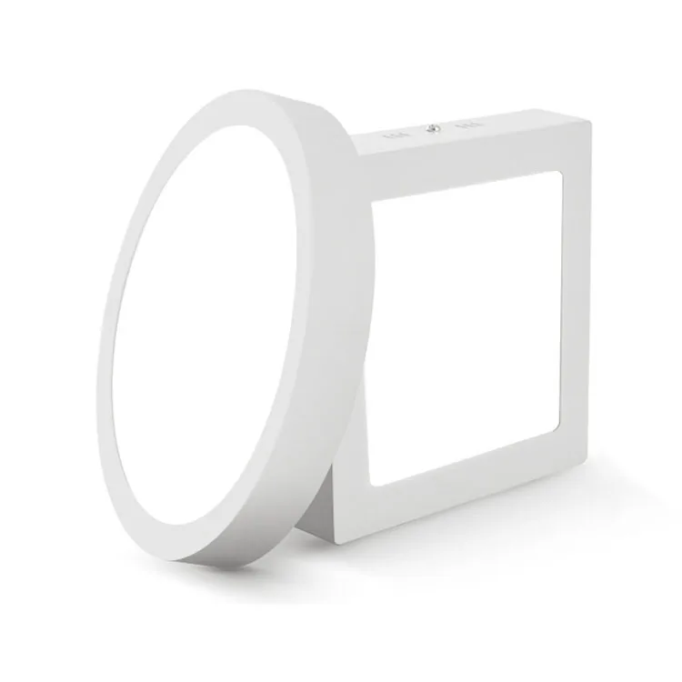 Energy-saving Metal Housing Round Panel Light 6w12w18w24w Surface Mount Led Panel Downlight