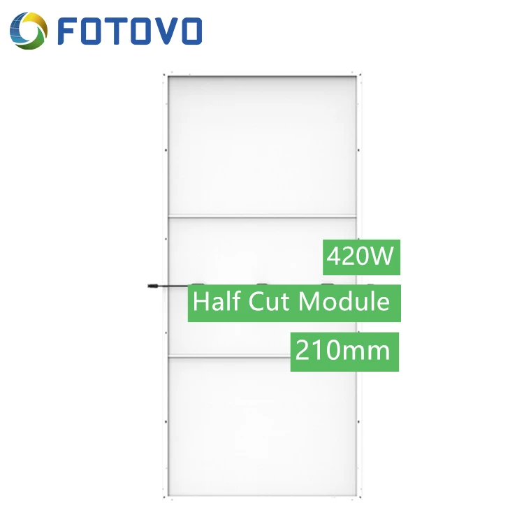FOTOVO Splendid insulation performance 420w Half-cut Perc solar module lower cost mono-crystalline mono-facial panel