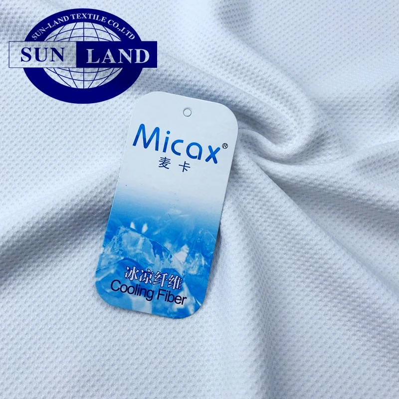 Micax 50% нейлоновая Полиэстеровая трикотажная прохладная сотовая сетчатая ткань для спортивной одежды быстросохнущее полотенце
