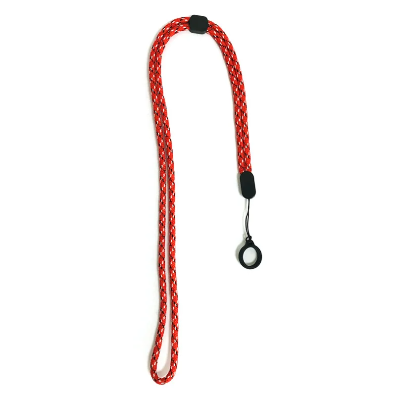 Custom Pen Holder Lanyards Rubber Ring Lanyard Silicon Rubber Ring Rope Neck Strap Nylon Polyester Ring Lanyards With Logo