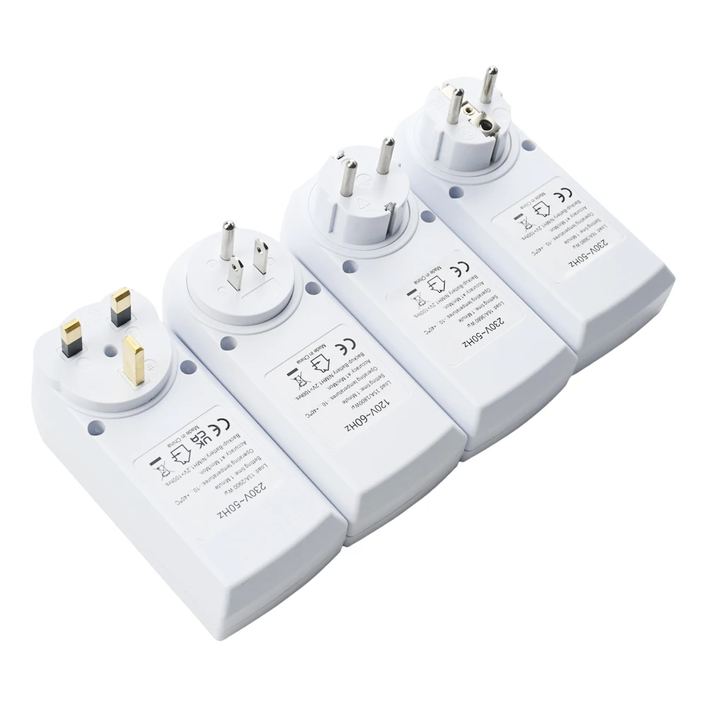 EU Electronic Digital Timer Switch US FR BR Plug Kitchen Timer Socket Outlet 230V 110V 7 Day 12/24 Hour Programmable Timing