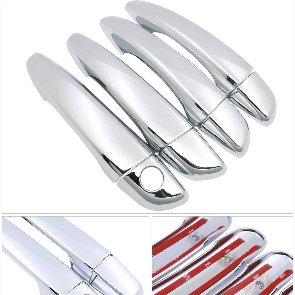 for Citroen C3 Aircross 2017 2018 2019 Luxuriou Chrome Door Handle Cover Trim Car Set Catch Styling Accessories 4Door Stickers