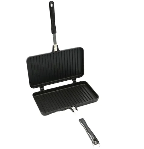 Small Double-side Non-stick Bread Toast Induction Cooker Double-sided Fry Pan