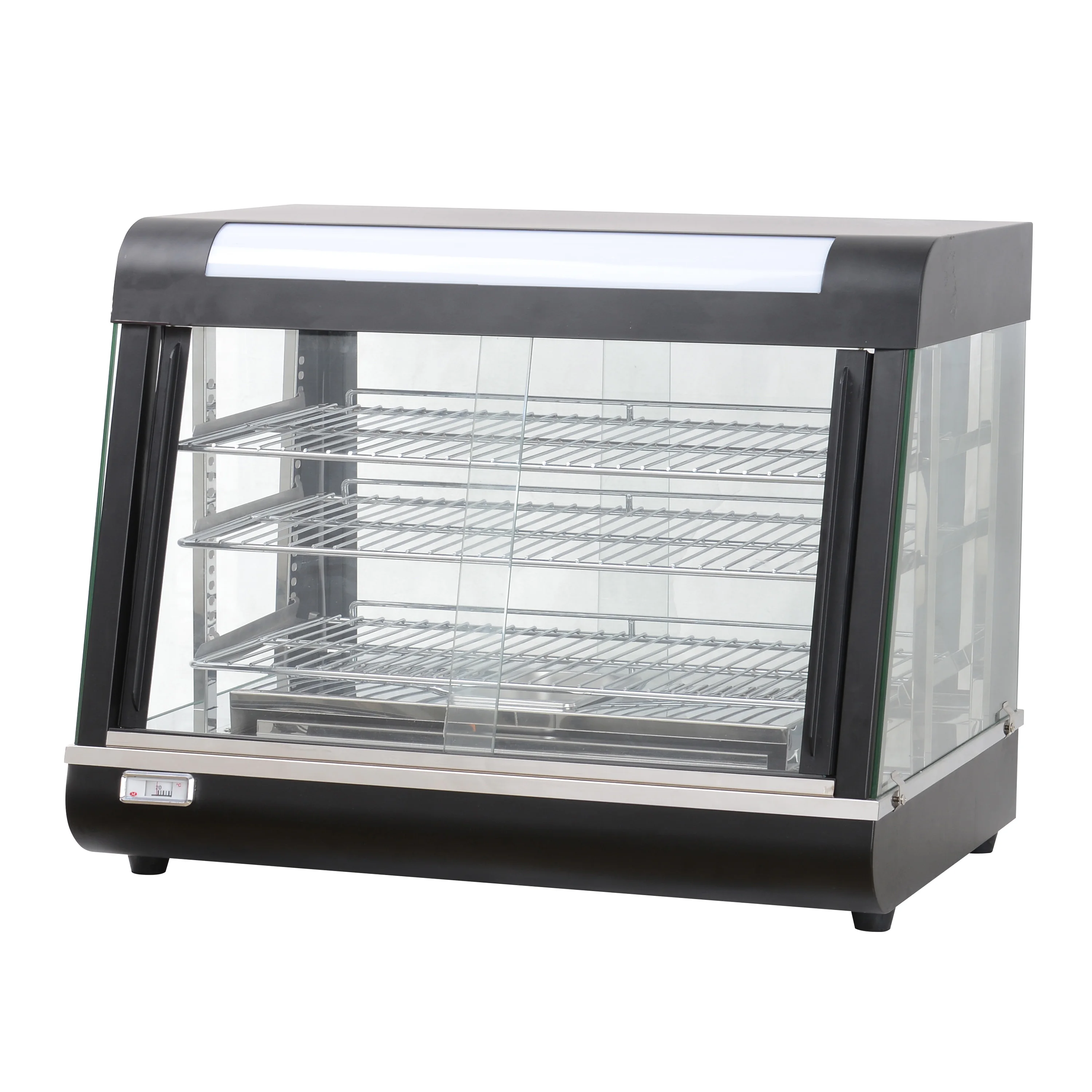 Food Warmer Display Commercial Showcase with Glass Cover Pie Warmer Display Food Warmer