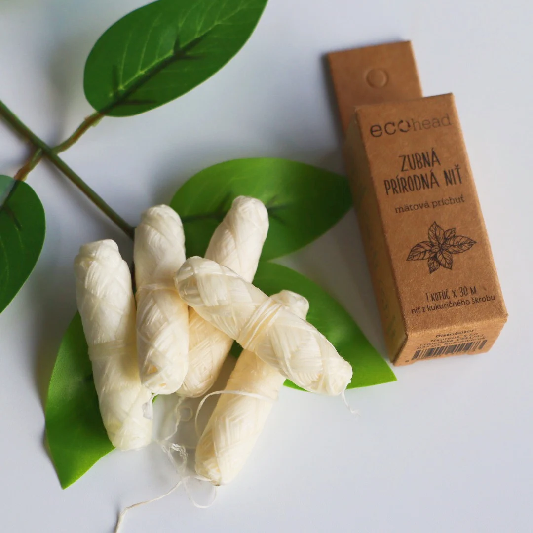 Recycled bamboo dental charcoal stick  pick glass eco friendly floss